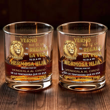 Load image into Gallery viewer, Personalized Custom Whiskey Glass with Lion Art Gift for Son-in-Law
