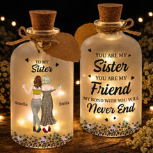Load image into Gallery viewer, Personalized Short Bottle Light Custom Sister Gift Leopard Print
