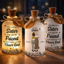 Load image into Gallery viewer, Personalized Short Bottle Light Custom Sister Gift Leopard Print
