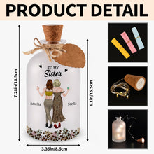 Load image into Gallery viewer, Personalized Short Bottle Light Custom Sister Gift Leopard Print
