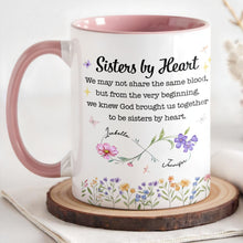 Load image into Gallery viewer, Personalized Sister Mug with Birth Month Flowers Custom Gift
