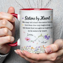 Load image into Gallery viewer, Personalized Sister Mug with Birth Month Flowers Custom Gift

