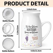 Load image into Gallery viewer, Personalized Ceramic Flower Vase Custom State Map Gift for Sister
