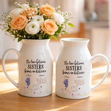 Load image into Gallery viewer, Personalized Ceramic Flower Vase Custom State Map Gift for Sister
