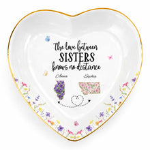Load image into Gallery viewer, Personalized Heart-Shaped Jewelry Dish Custom Gift for Sister

