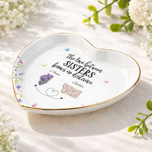 Load image into Gallery viewer, Personalized Heart-Shaped Jewelry Dish Custom Gift for Sister
