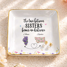 Load image into Gallery viewer, Personalized Floral Jewelry Dish Custom Gift for Sister
