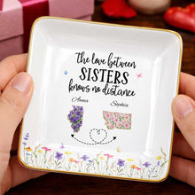 Load image into Gallery viewer, Personalized Floral Jewelry Dish Custom Gift for Sister
