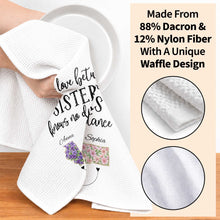 Load image into Gallery viewer, Personalized Floral State Map Kitchen Towel Gift for Sister
