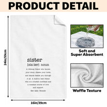 Load image into Gallery viewer, Personalized Dictionary Style Kitchen Towel for Sister Gift

