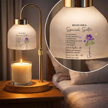 Load image into Gallery viewer, Personalized Candle Warmer Lamp with Custom Design for Sister
