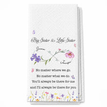 Load image into Gallery viewer, Personalized Kitchen Towel Big Sister Little Sister Gift
