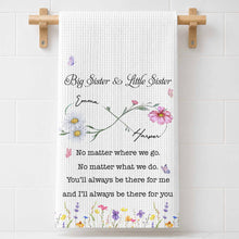 Load image into Gallery viewer, Personalized Kitchen Towel Big Sister Little Sister Gift
