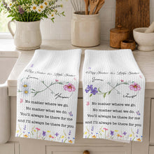 Load image into Gallery viewer, Personalized Kitchen Towel Big Sister Little Sister Gift
