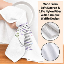 Load image into Gallery viewer, Personalized Kitchen Towel Custom Floral Design Gift for Sister-in-Law
