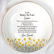 Load image into Gallery viewer, Personalized Jewelry Dish Custom Name Gift for Sister-in-Law
