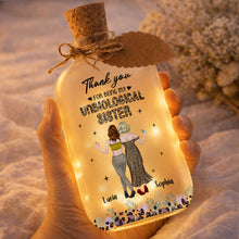 Load image into Gallery viewer, Personalized Frosted Glass Short Bottle Light Bestie Gift
