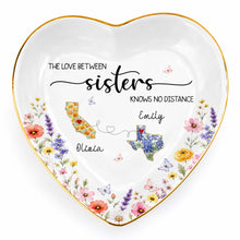 Load image into Gallery viewer, Personalized Heart Shaped Jewelry Dish Custom Name Gift for Sister
