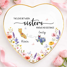 Load image into Gallery viewer, Personalized Heart Shaped Jewelry Dish Custom Name Gift for Sister
