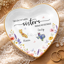 Load image into Gallery viewer, Personalized Heart Shaped Jewelry Dish Custom Name Gift for Sister
