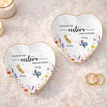 Load image into Gallery viewer, Personalized Heart Shaped Jewelry Dish Custom Name Gift for Sister
