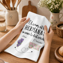 Load image into Gallery viewer, Personalized Kitchen Towel Custom State Art Gift for Sisters
