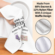 Load image into Gallery viewer, Personalized Kitchen Towel Custom State Art Gift for Sisters
