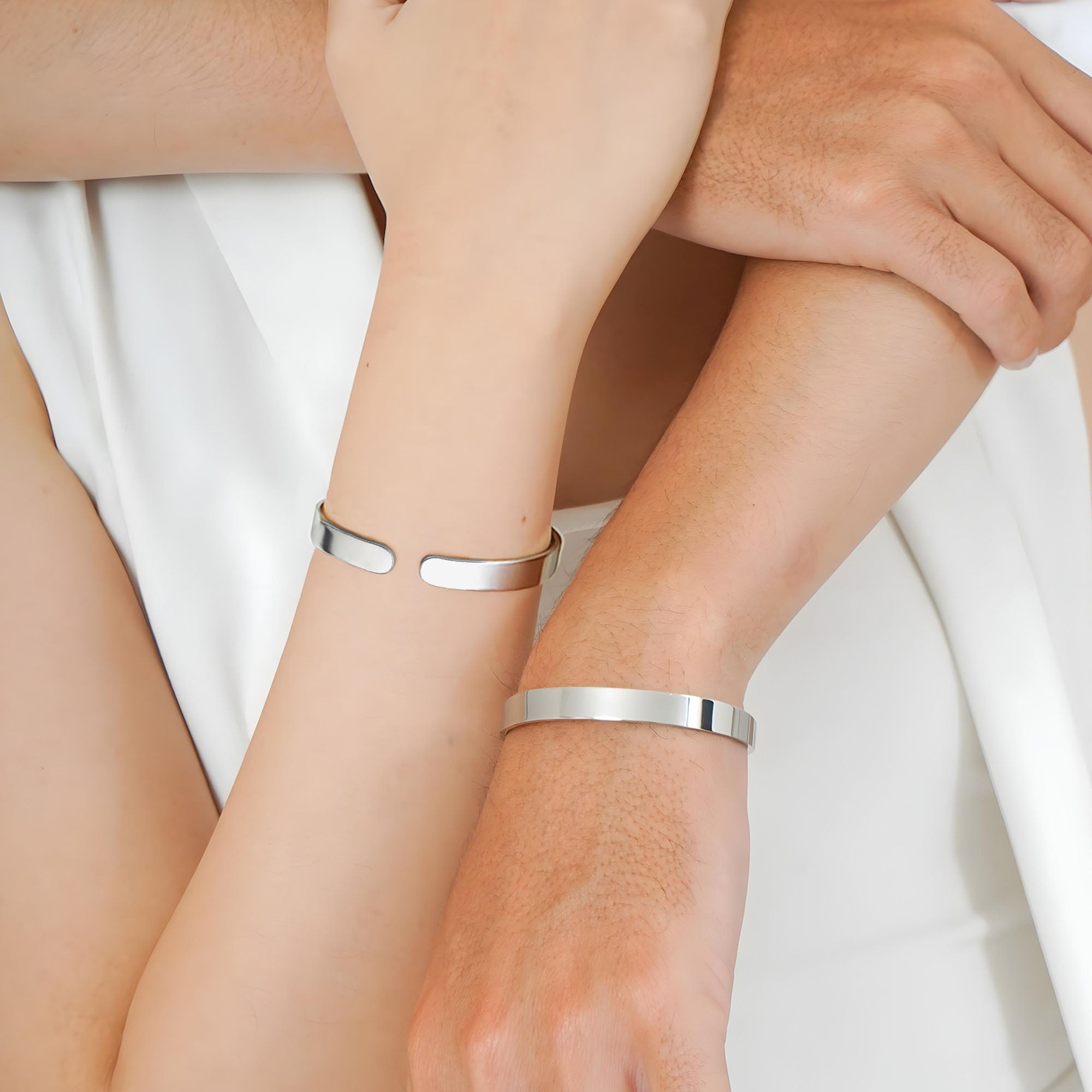 Personalized Sister Heart Bracelet Cuff Custom Gift for Her