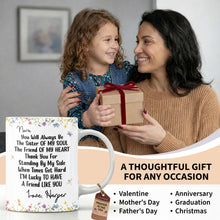 Load image into Gallery viewer, Personalized Floral Birth Month Flower Coffee Mug Custom Gift for Sister
