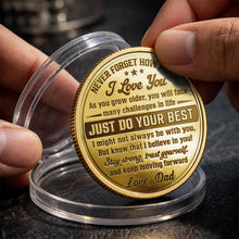 Load image into Gallery viewer, Personalized Fist Bump Commemorative Coin Custom Gift for Son
