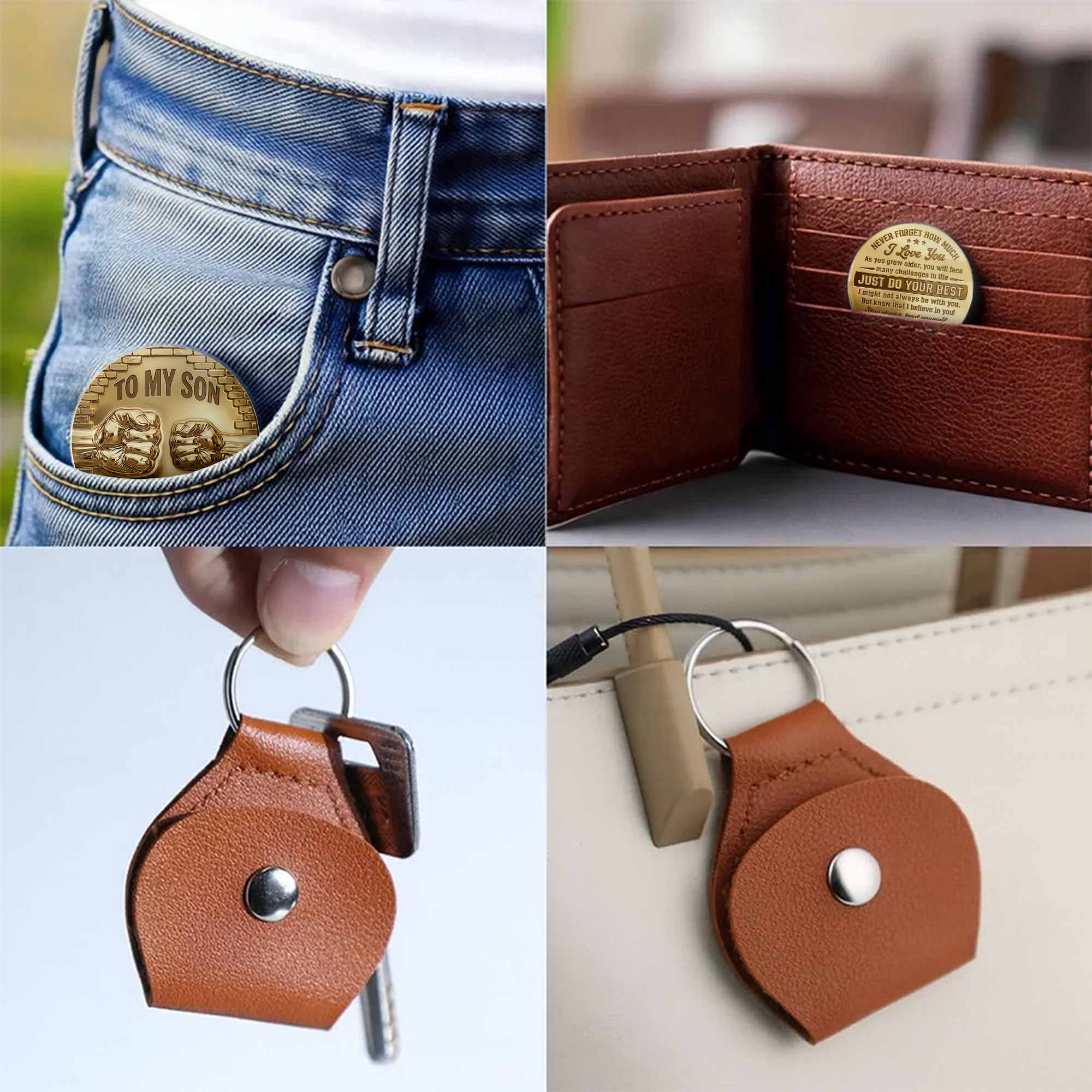 Personalized Pocket Hug Token Custom Message Gift for Son