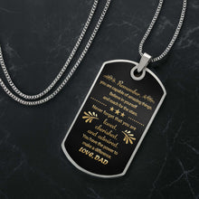 Load image into Gallery viewer, Personalized Dog Tag Necklace Custom Name for Son Gift
