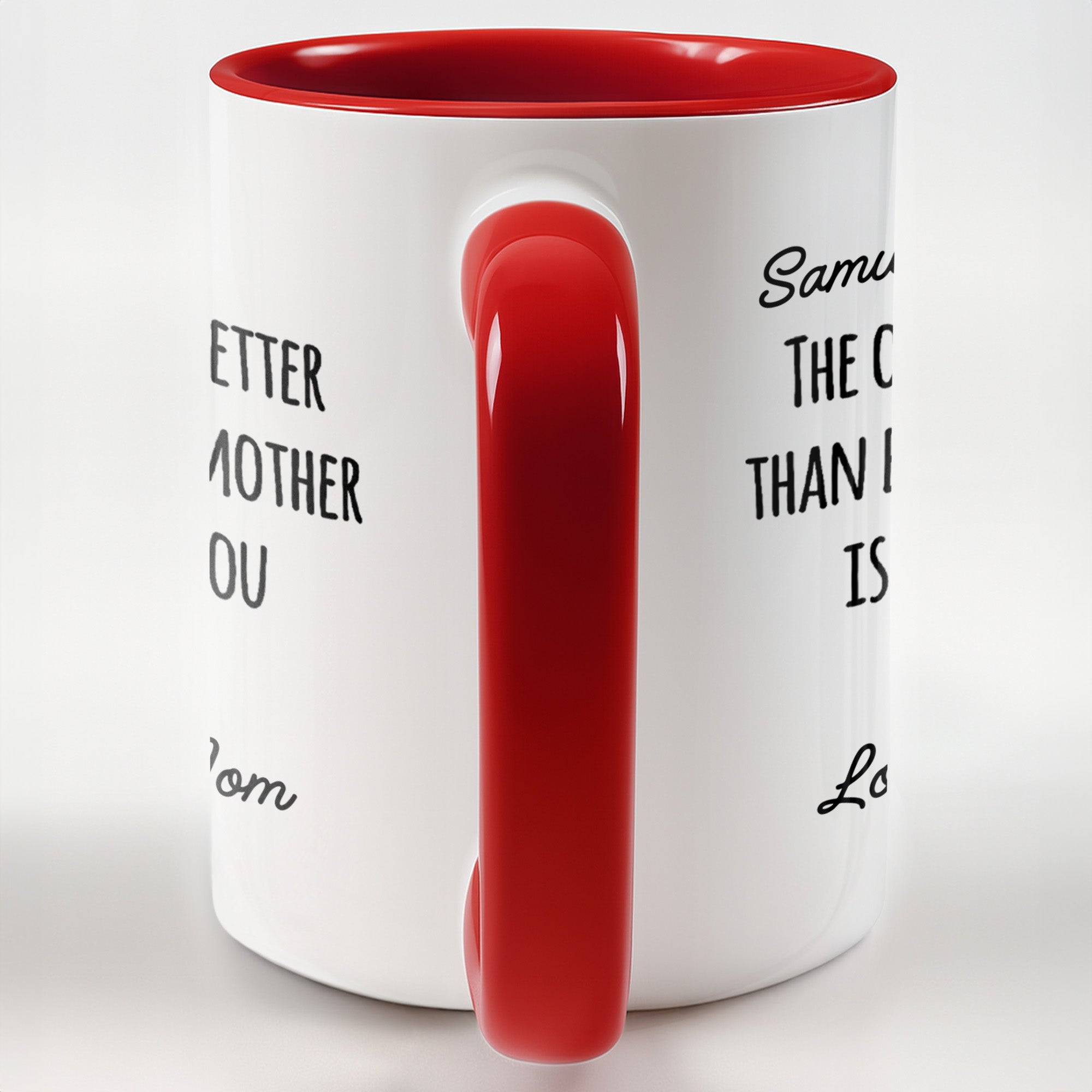 Personalized Accent Mug Custom Message Gift for Dad