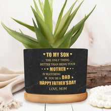 Load image into Gallery viewer, Personalized Ceramic Plant Pot Custom Message for Son
