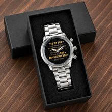Load image into Gallery viewer, Personalized Custom Men's Watch Gift for Son with Message
