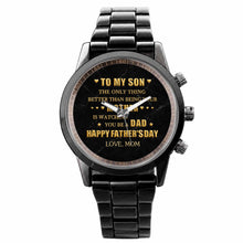Load image into Gallery viewer, Personalized Custom Men's Watch Gift for Son with Message
