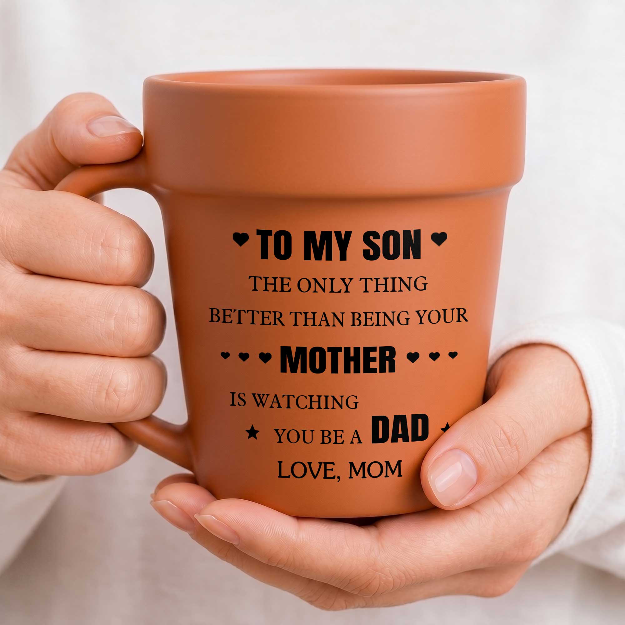Personalized Ceramic Mug Gift for Son Love You Mom