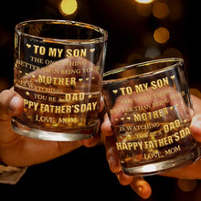 Load image into Gallery viewer, Personalized Whiskey Glass Custom Monogram Gift for Son

