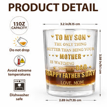 Load image into Gallery viewer, Personalized Whiskey Glass Custom Monogram Gift for Son
