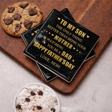 Load image into Gallery viewer, Personalized Ceramic Coaster Custom Message Gift for Son

