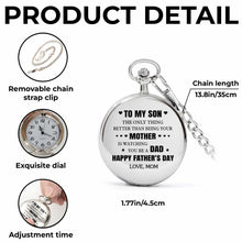 Load image into Gallery viewer, Personalized Silver Pocket Watch Heart &amp; Stars Gift for Son
