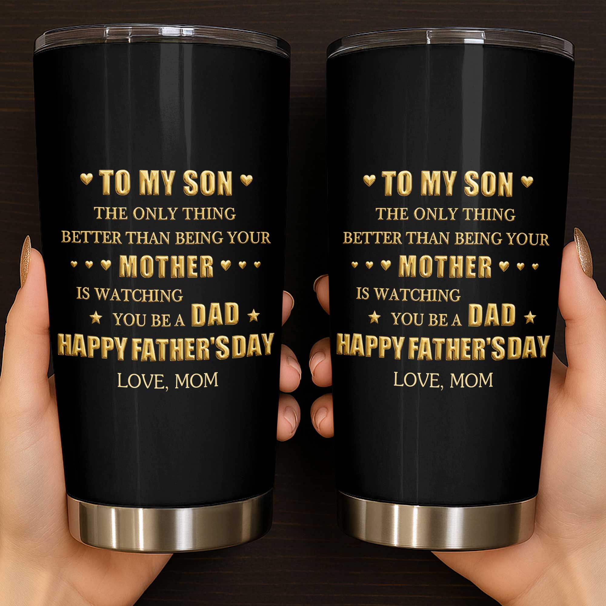 Personalized Stainless Steel Tumbler Custom Gift for Son