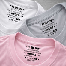 Load image into Gallery viewer, Personalized T-Shirt Custom Inside Neck Print Gift for Son
