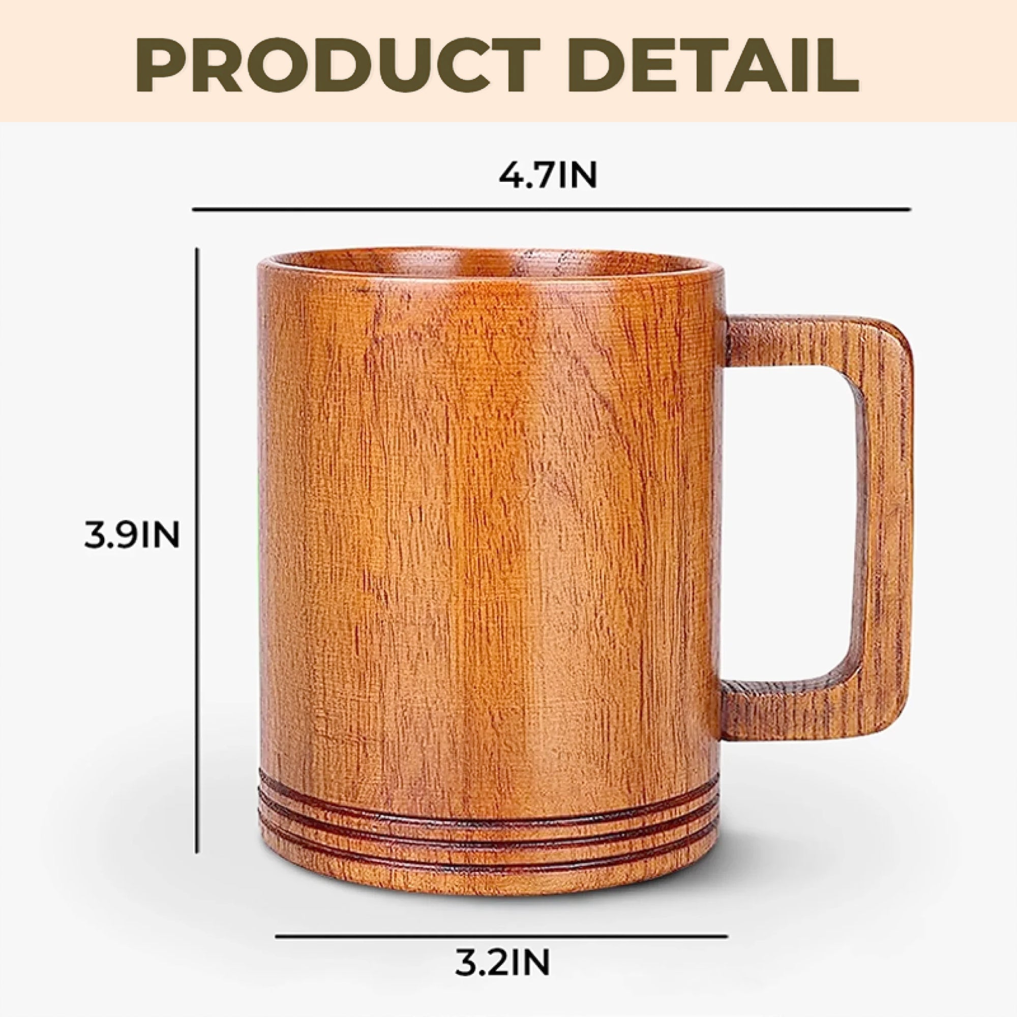 Personalized Wooden Mug for Son Custom Message Gift