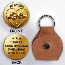 Load image into Gallery viewer, Personalized Custom Pocket Hug Gift for Daughter Fist Bump Heart Token
