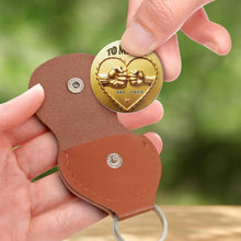 Load image into Gallery viewer, Personalized Custom Pocket Hug Gift for Daughter Fist Bump Heart Token

