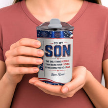 Load image into Gallery viewer, Personalized 10oz Tumbler Custom Name Patriotic Gift for Son
