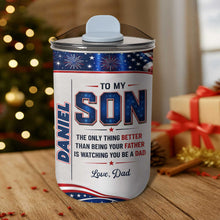 Load image into Gallery viewer, Personalized 10oz Tumbler Custom Name Patriotic Gift for Son
