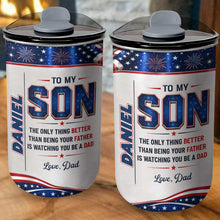 Load image into Gallery viewer, Personalized 10oz Tumbler Custom Name Patriotic Gift for Son
