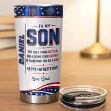 Load image into Gallery viewer, Personalized 20oz Stainless Steel Tumbler Custom Gift for Dad

